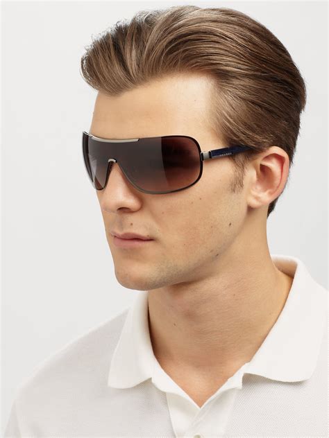 prada shield sunglass for men|shield prada sunglasses men.